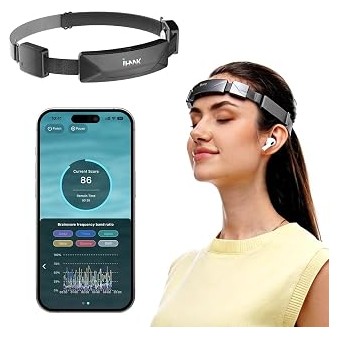 EEG Neurofeedback Headband for Meditation and Brainwave Monitoring